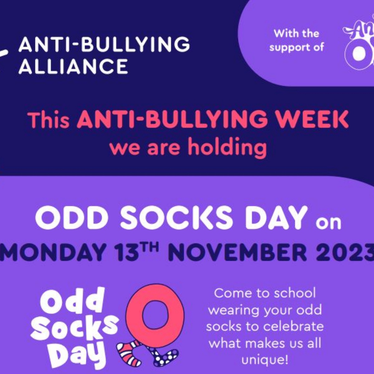 South Lake Primary School Wear odd socks to school Monday 13th November